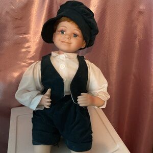Classic Navy and White Kids Doll